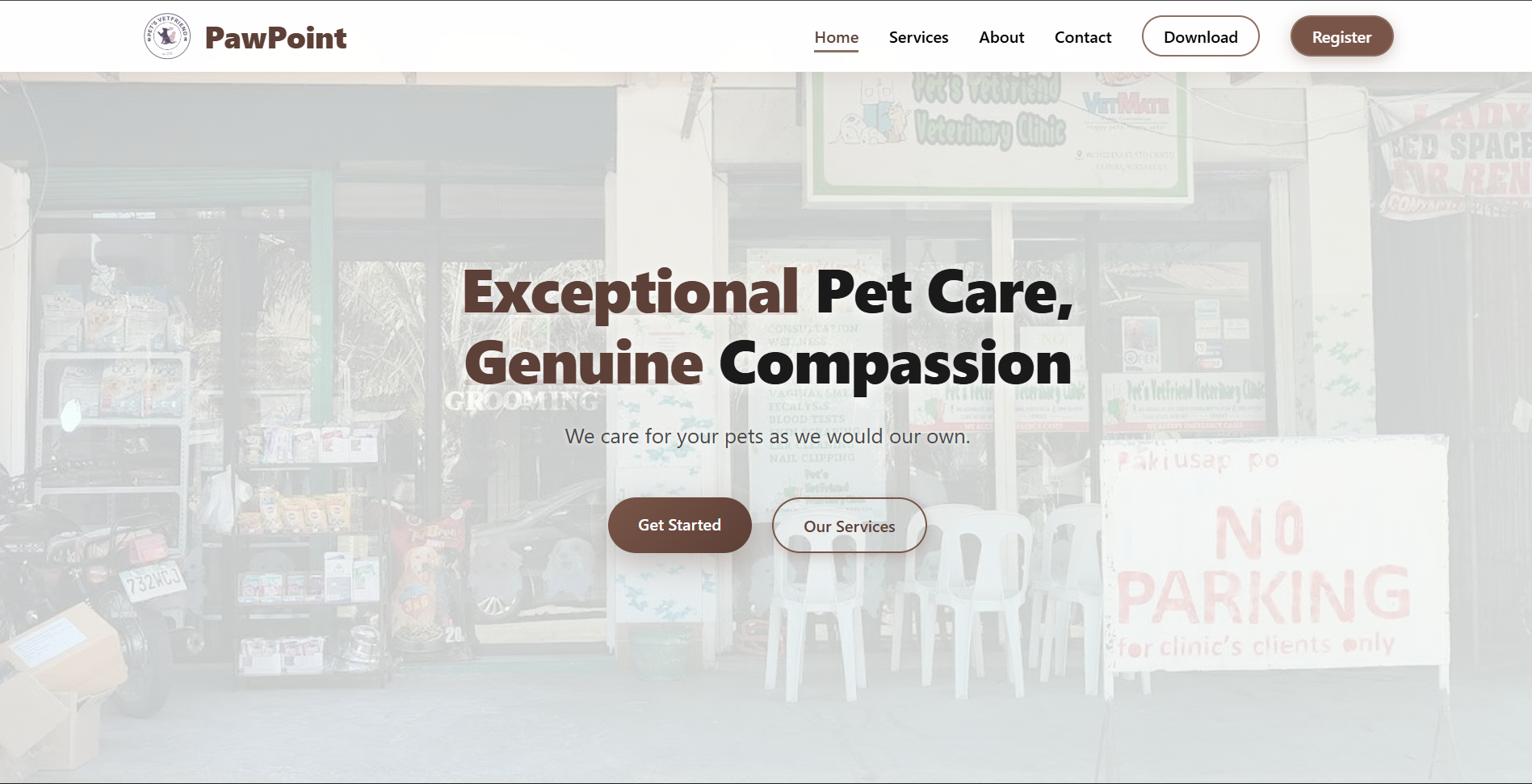 PawPoint Veterinary Clinic Website preview
